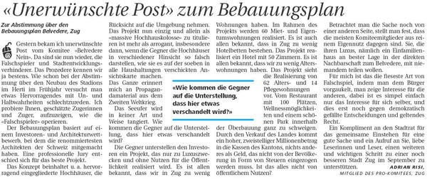 K. Unerwuenschte Post zum Bebauungsplan; Neue ZZ, 19.8.2008.jpg