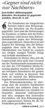 F. Gegner sind nicht nur Nachbarn; Neue ZZ, 8.7.2008.jpg
