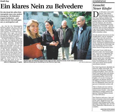 ZT. Ein klares Nein zu Belvedere; Neue ZZ, 29.9.2008.jpg
