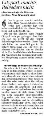 D. Citypark machts, Belvedere nicht; Neue ZZ, 29.4.2008.JPG