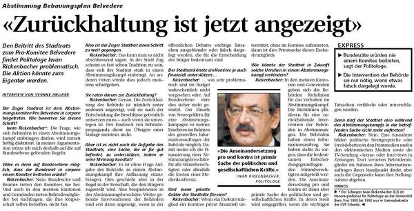 ZA. Zurueckhaltung ist jetzt angezeigt; Neue ZZ, 6.8.2008.jpg