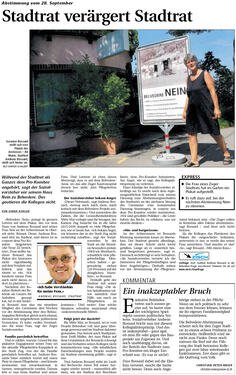 ZJ. Stadtrat veraergert Stadtrat; Neue ZZ, 7.9.2008.jpg