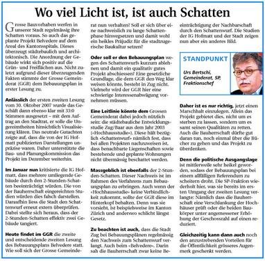 C. Wo viel Licht ist, ist auch Schatten; Neue ZZ, 18.3.2008.JPG